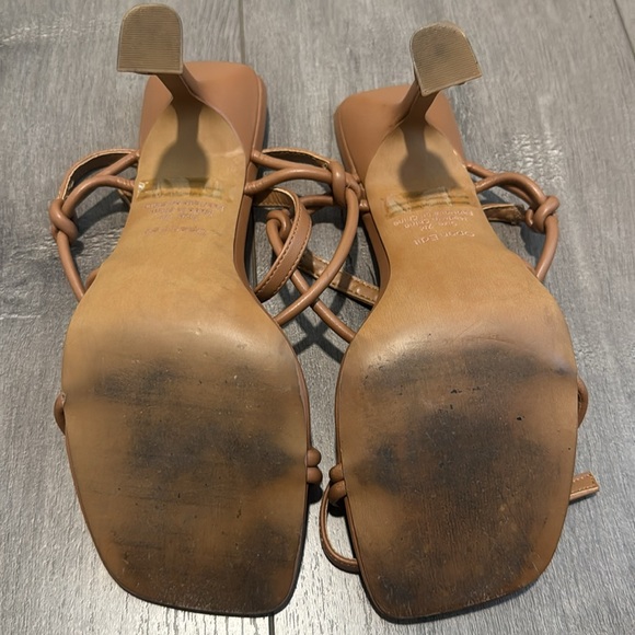 Open Edit Rachel Tan Strappy Sandals Size 7 - Picture 6 of 7